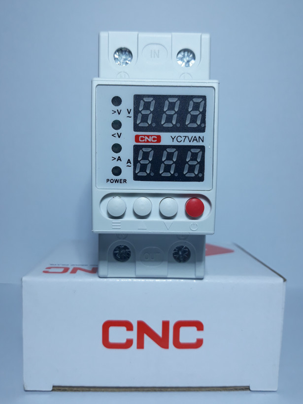 محافظ ولتاژ و جریان 63 آمپر تک فاز برند CNC